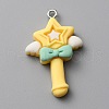 Opaque Resin Pendants RESI-CJC0011-27E-1