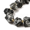 Raw Rough Natural Sesame Jasper/Kiwi Jasper Beads Strands G-Z087-A07-4