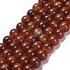 Natural Striped Agate/Banded Agate Beads Strands G-B079-A05-03-2