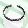 316 Surgical Stainless Steel Cuff Bangles for Men BJEW-P319-05A-B-4
