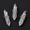 Natural Quartz Crystal Pendants G-E059-02AS-06-2