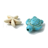 DIY Synthetic Turquoise Turtle & Starfish Stretch Bracelet Making Kits DIY-FS0005-60-4