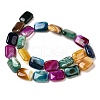 Natural Striped Agate/Banded Agate Beads Strands G-B137-B01-01A-3
