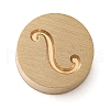 Golden Tone Brass Letter Stamps KK-R005-01S-1