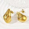 304 Stainless Steel Teardrop Stud Earrings for Women EJEW-S272-03G-1