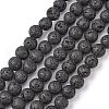 Natural Lava Rock Beads Strands X-G434-1A-1