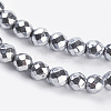 Non-Magnetic Synthetic Hematite Beads Strands G-G093-3mm-3
