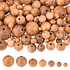 Olycraft 150Pcs 7 Style Wood Beads WOOD-OC0002-35-1