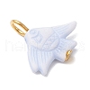 Craft Style Acrylic Fish Shape Pendants PALLOY-JF03923-02-4