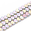 Electroplate Non-magnetic Synthetic Hematite Beads Strands G-T061-120B-1