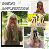 CRASPIRE Big Bowknot Polyester Alligator Hair Clips AJEW-CP0008-42B-02-6