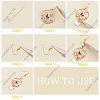 SUNNYCLUE DIY Fan Bird Flower Dangle Earring Making Kit DIY-SC0020-40-4