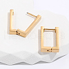 Stainless Steel Rectangle Hoop Earrings JV4762-2