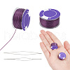  2 Rolls Special Coated Polyester Beading Threads OCOR-NB0002-06F-1