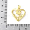 Brass Micro Pave Cubic Zirconia Pendants KK-A252-36G-3