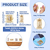 20Pcs 4 Style Brass Filigree Box Clasps KK-PJ0001-15-4