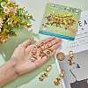 12Pcs Alloy Enamel Bees/Sunflower/Honeycomb Pendant Decorations HJEW-PH01657-4