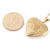 304 Stainless Steel Heart Locket Pendant Cable Chain Necklaces for Women NJEW-M050-04F-G-5