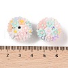 Handmade Luminous Polymer Clay Rhinestone Fancy Beads CLAY-H003-04A-4