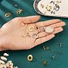 48Pcs 12 Styles 201 Stainless Steel Stud Earring Findings EJEW-TA0001-06-6