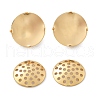 Brass Studs Earring Findings KK-K382-16B-G-2