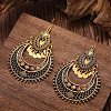 Teardrop Bohemian Style Alloy with Rhinestone Dangle Earrings FS-WG4F242-02-3