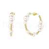 Mother's Day Jewellery Natural Pearl Ear Studs for Women EJEW-P231-16G-1