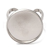 Non-Tarnish 304 Stainless Steel Open Cuff Findings STAS-R123-02C-P-2