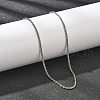 2MM 304 Stainless Steel Link Chain Necklaces for Women NJEW-B131-10P-1