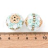 Handmade Resin Indonesia Round Beads IPDL-P005-19KCG-01-3