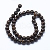 Natural Bronzite Bead Strands X-G-P370-05-8mm-2