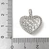 Brass Micro Pave Cubic Zirconia Pendants KK-P290-07A-P-3