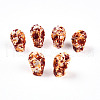 Spray Painted Resin Beads Strands RESI-N041-01B-1