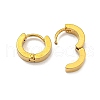 PVD Vacuum Plating 202 Stainless Steel Huggie Hoop Earrings with 304 Stainless Steel Pins for Women EJEW-H003-03G-2