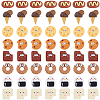 SUNNYCLUE 64Pcs 8 Styles Play Food Theme Opaque Resin Decoden Cabochons RESI-SC0005-87-1