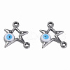 304 Stainless Steel Enamel Connector Charms STAS-N087-62-02P-2