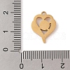 Ion Plating(IP) 304 Stainless Steel Enamel Pendants STAS-Z083-03G-3