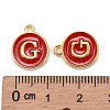 Golden Plated Alloy Enamel Charms ENAM-S118-03G-3