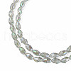 Electroplate Transparent Glass Beads Strands EGLA-N002-35-C04-3