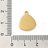 304 Stainless Steel Pendants STAS-U023-05G-3
