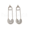 304 Stainless Steel Pendants STAS-L022-382P-1