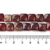Natural Red Rainbow Jasper Beads Strands G-K359-B08-01-5