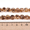 Handmade Gold Foil Glass Beads Strands FOIL-N029-04D-4