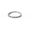Minimalist Stainless Steel Ring Women Hollow Flower Design Jewelry Ring EM2206-6-1