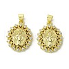 Brass Micro Pave Cubic Zirconia Pendants KK-H472-53G-G-1