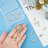 Beebeecraft 14Pcs Brass Micro Pave Cubic Zirconia Charms ZIRC-BBC0002-45-3
