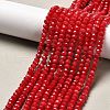 Dyed Natural Malaysia Jade Rondelle Beads Strands G-E316-2x4mm-25-1