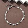 304 Stainless Steel Link Bracelets BJEW-Z132-01P-2