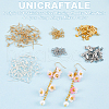 Unicraftale 240Pcs 6 Style 304 Stainless Steel Earring Hooks & Ear Nuts & Open Jump Rings STAS-UN0025-01-5