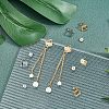 Unicraftale Rhombus 32Pcs 4 Styles 304 Stainless Steel Stud Earring Findings STAS-UN0022-84-3
